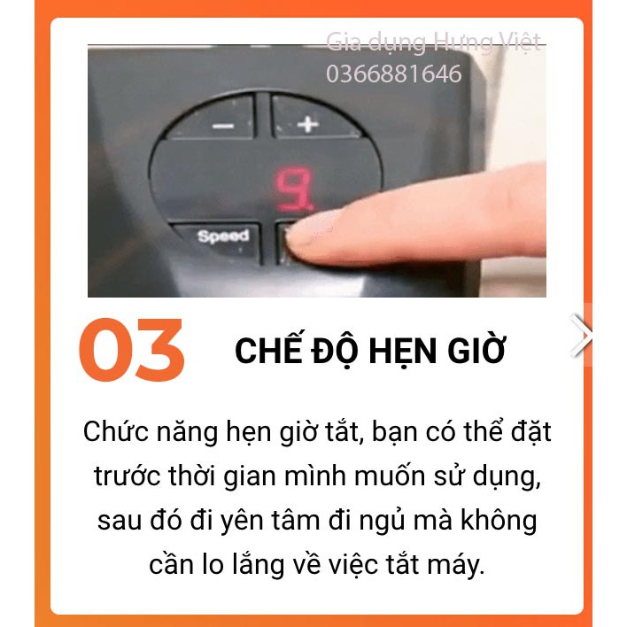 Quạt sưởi, Máy sưởi cắm điện mini Handy Heater [MÁY SƯỞI VUÔNG]