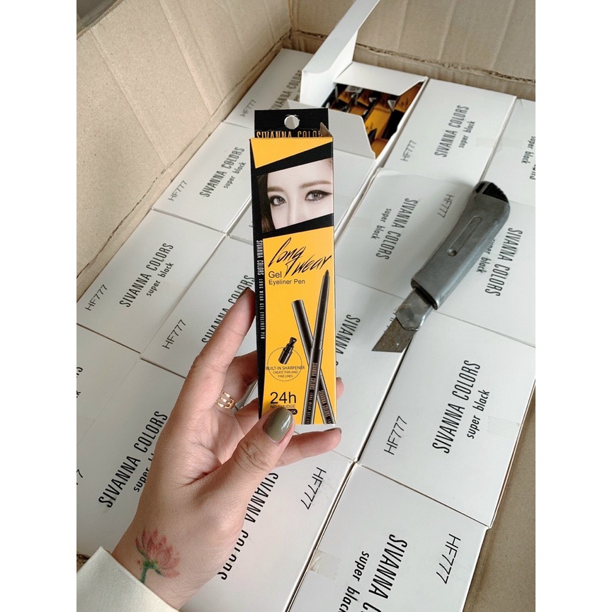 Chì Kẻ Mắt Sivanna Colors Long Wear Gel Eyeliner Pen HF777