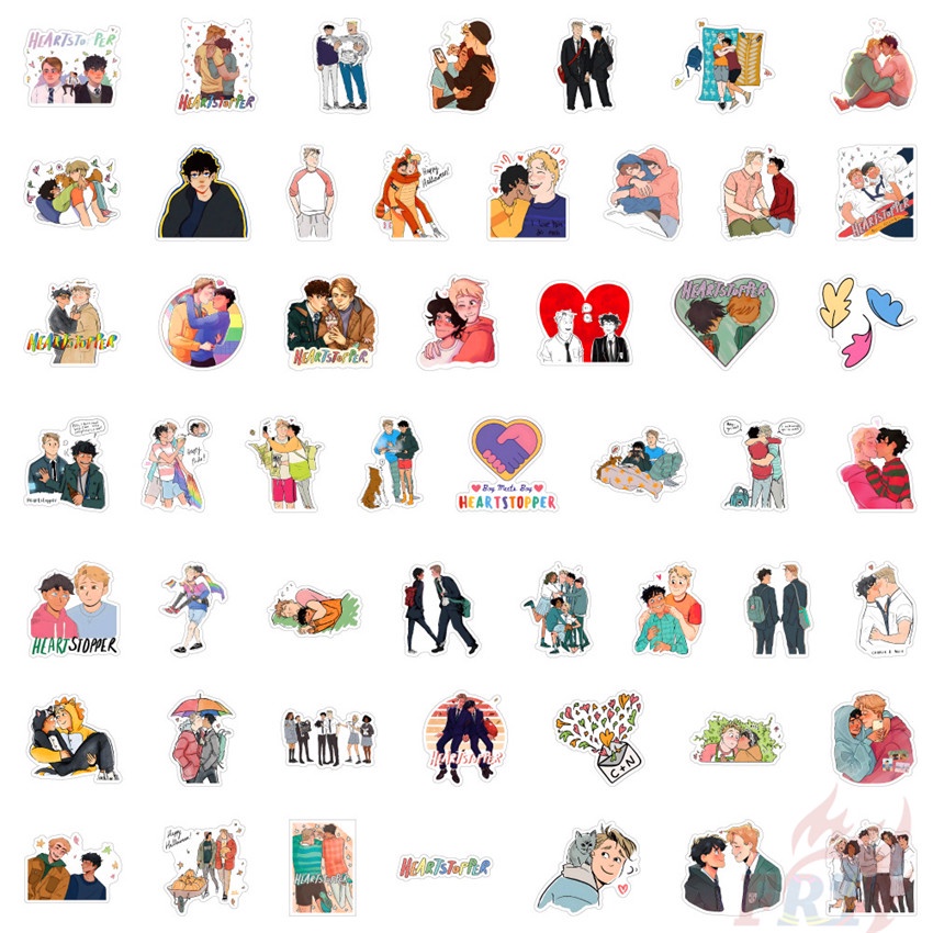 100Pcs/Set ❉ Heartstopper Series A Stickers ❉ DIY Waterproof Fashion Decals Doodle Stickers