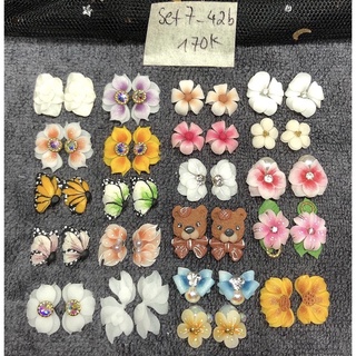 Set 40b  hoa nails   kèm khay hoa bột làm nail làm móng giá rẻ