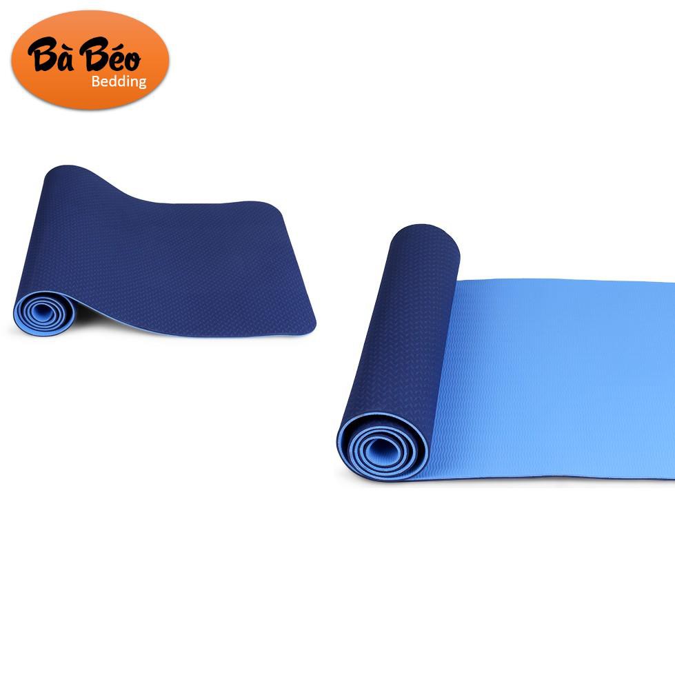 Thảm tập Yoga TPE 2 lớp,thảm tập yoga yoga pilates, chống trượt hàng đẹp