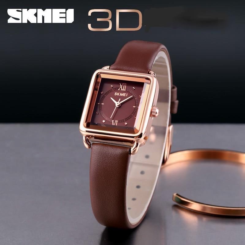 Đồng Hồ SKMEI 1702 Chuyển Động Thạch Anh Phong Cách Vintage Đính Đá Thời Trang Cho Nữ