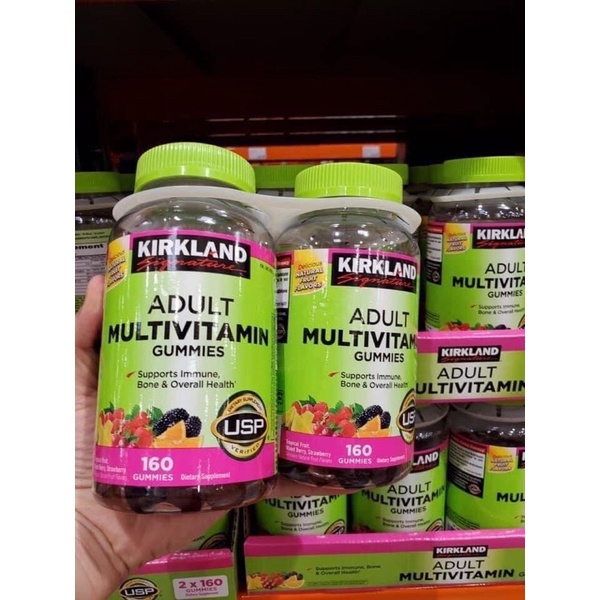 🍬🍬🍭🍭Kẹo dẻo Kirkland Signature Adult Multivitamin Gummies 160 viên
