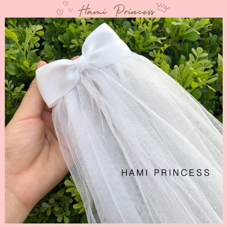 Voan Cô Dâu Cài Tóc Đính Nơ Cực Xinh HAMI PRINCESS ❤️