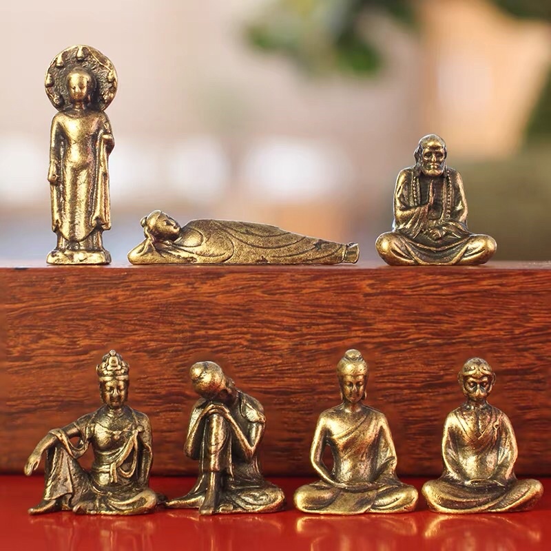 Tượng đồng mini phối tiểu cảnh bonsai, hòn non bộ, phối Lũa—có trên 60 mẫu