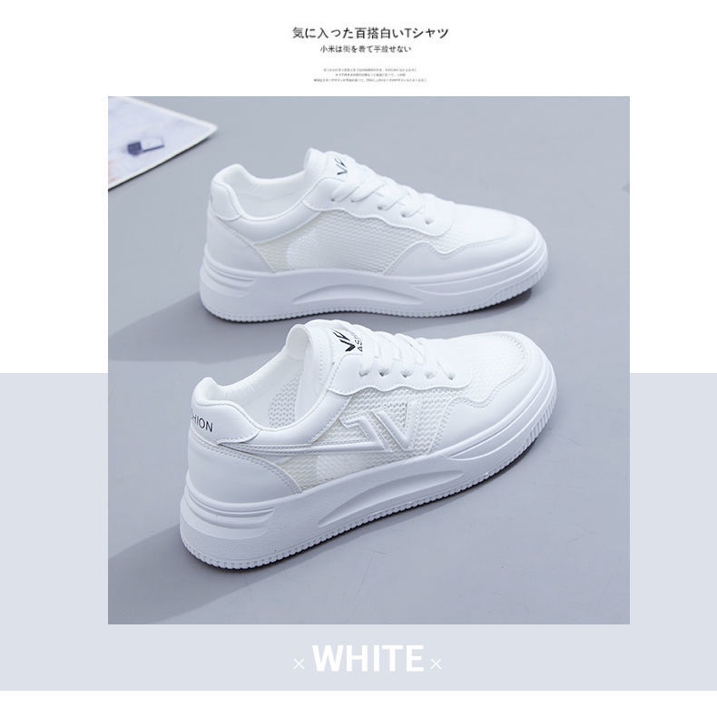 Giày sneaker phối lưới thoáng khí thời trang thích hợp cho nữ