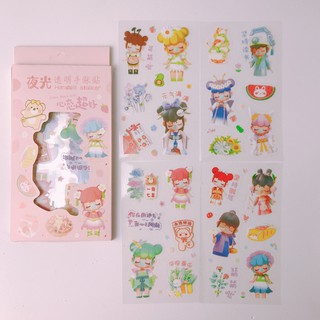 ⚡️BỘ 6 MIẾNG STICKER DÁN SỔ, ĐIỆN THOẠI CUTE⚡️
