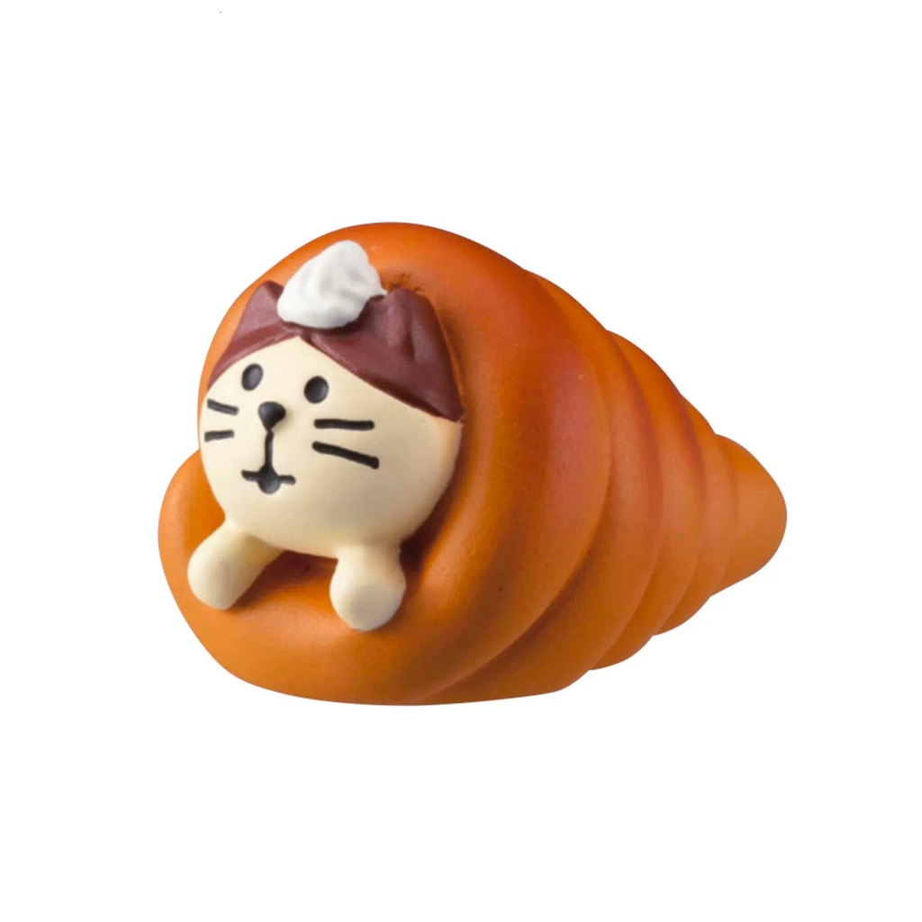 CR-Cafe Búp bê mini hình mèo hoạt hình bánh mì sandwich cho quán cà phê nữ