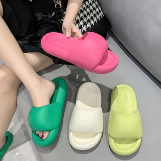 ❤️[Dép Bánh Mì]Dép Sandal Đi Trong Nhà Đế Mềm Chống Trượt Màu Trơn Xinh Xắn