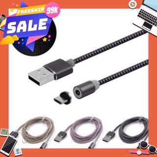 Cáp sạc nam châm 3 đầu micro,type c , lightning