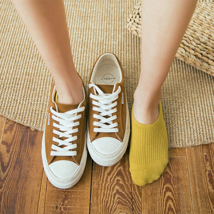 Vớ lười nữ trơn, tất lười nhiều màu nữ thun gân co dãn NEKO