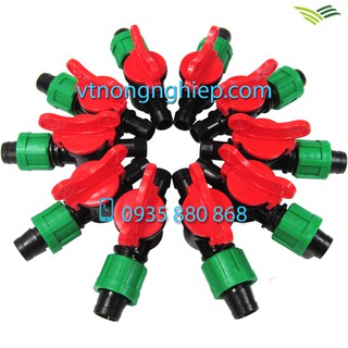 10 Van khóa ống nhỏ giọt phi 16mm