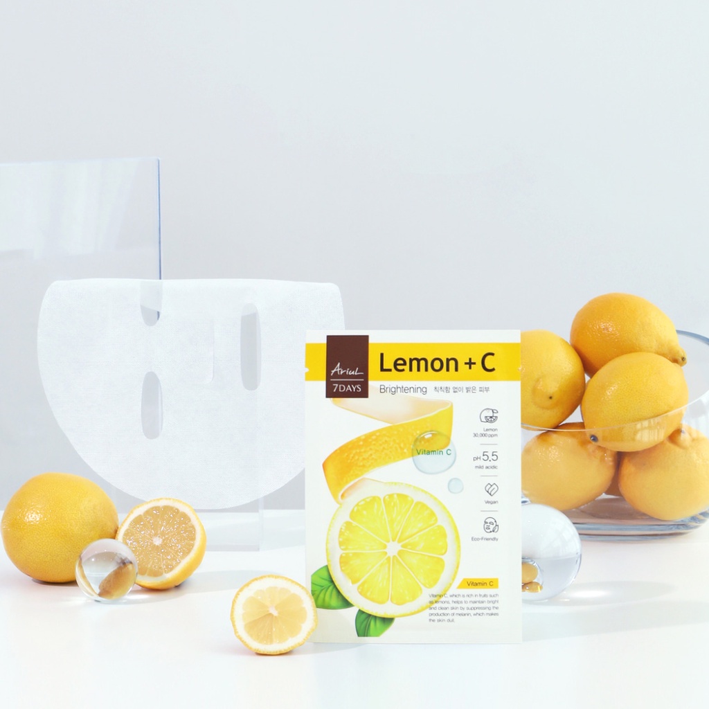 Mặt nạ ARIUL 7 DAYS MASK Chanh LEMON + C  23ml