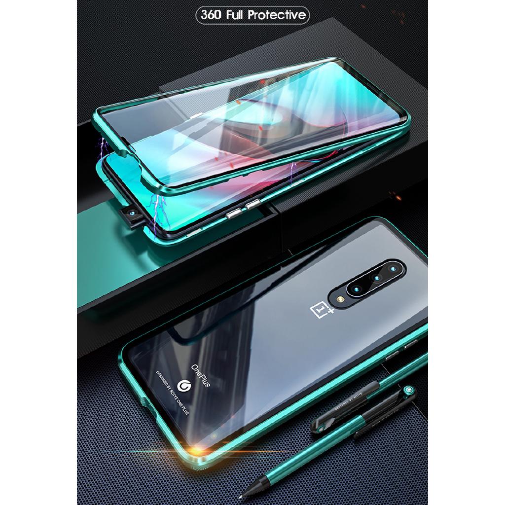 Ốp lưng kim loại mặt kính cho điện thoại OnePlus 7 Pro