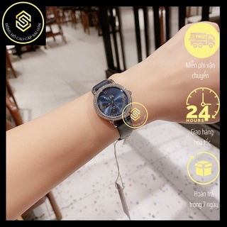 Đồng hồ nữ coach glitz 14502693 , dây thép / dây da , màu silver / blue dial , size 28mm