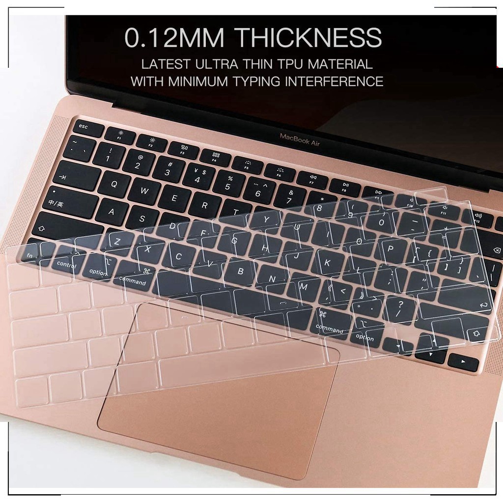 Lót bàn phím silicon Macbook Air 13" năm 2020 model A2179 -bảo vệ bàn phím siêu mỏng , siêu bền | BigBuy360 - bigbuy360.vn