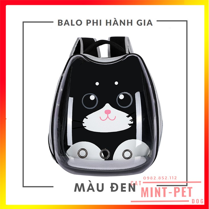 Balo Phi Hành Gia Trong Suốt Vận Chuyển Thú Cưng Chó Mèo #MintPet
