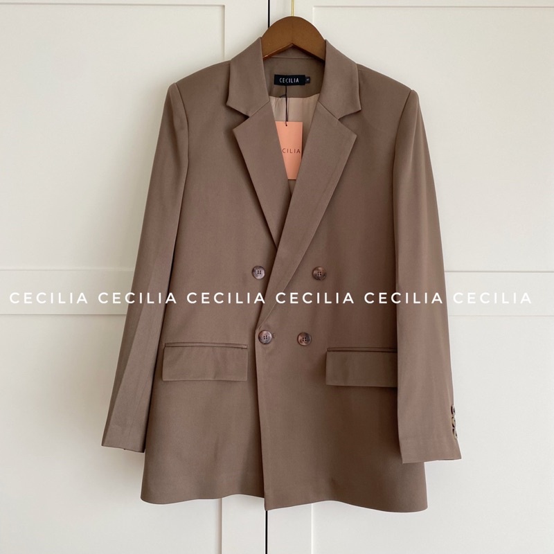[Ảnh thật - hàng thiết kế] LA BEAUTÉ By CECILIA Áo khoác vest blazer 2 lớp, mỏng vừa mặc xuân hè thu, size S M L | BigBuy360 - bigbuy360.vn
