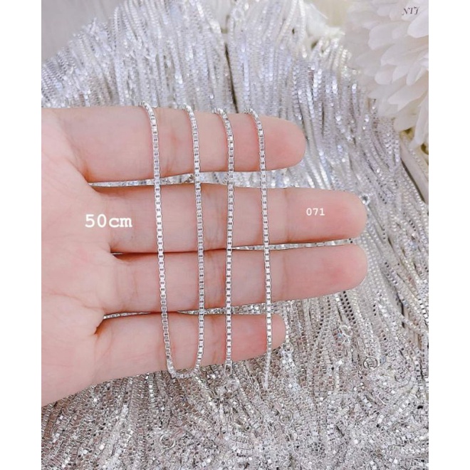 DÂY CHUYỀN HỘP VUÔNG BẠC 925