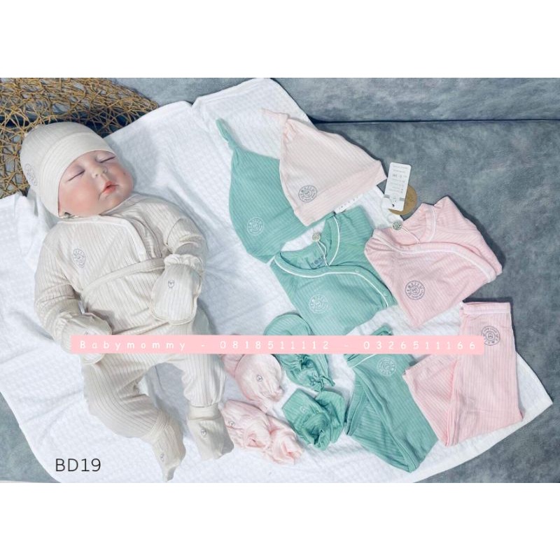 Set sơ sinh kimono Hrnee