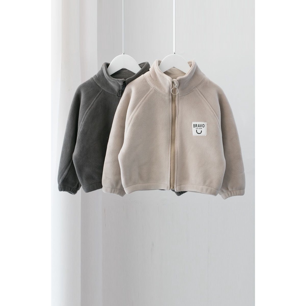 Áo Nỉ Lót Lông Cừu Dày Dặn Phong Cách Mới Thời Trang Mùa Xuân Cho Bé Trai