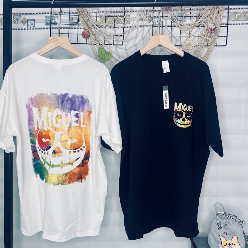 [2Buffalo] Áo thun Unisex, Áo thun nam nữ 100% cotton cao cấp Miguel streetwear form oversize co giãn 4 chiều | BigBuy360 - bigbuy360.vn