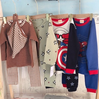 [Thanh Lý Hàng Quảng Châu] Bộ Dài Thun Cotton Co Dãn Cho Bé (có sẵn)