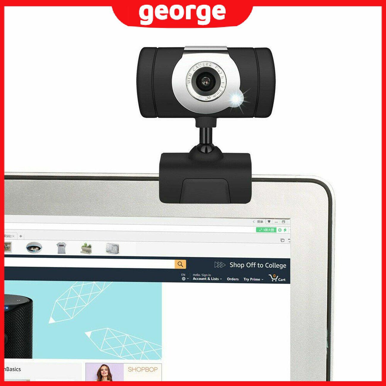 Webcam Usb2.0 Hd 12 Megapixel Màu Trắng Kèm Micro Điều Chỉnh Tự Động Cân Bằng Cho Pc Laptop
