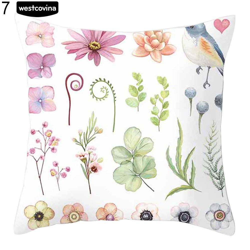 Áo gối vuông hình hoa