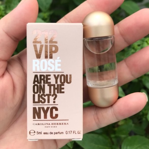 [ mini ] Nước hoa Nữ 212 Vip rose are you on the list NYC EDP (5ml) Authentic