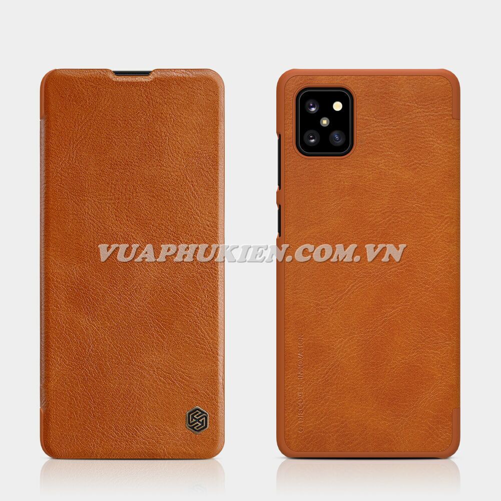 Bao da dành cho Samsung Galaxy Note 5, Note 7, Note FE, Note 10 Lite chính hãng Nillkin QIN Leather Case