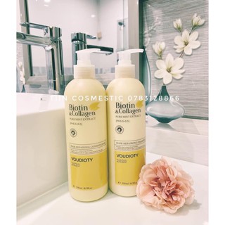 Bộ dầu gội xả Biotin & collagen vàng 500ml