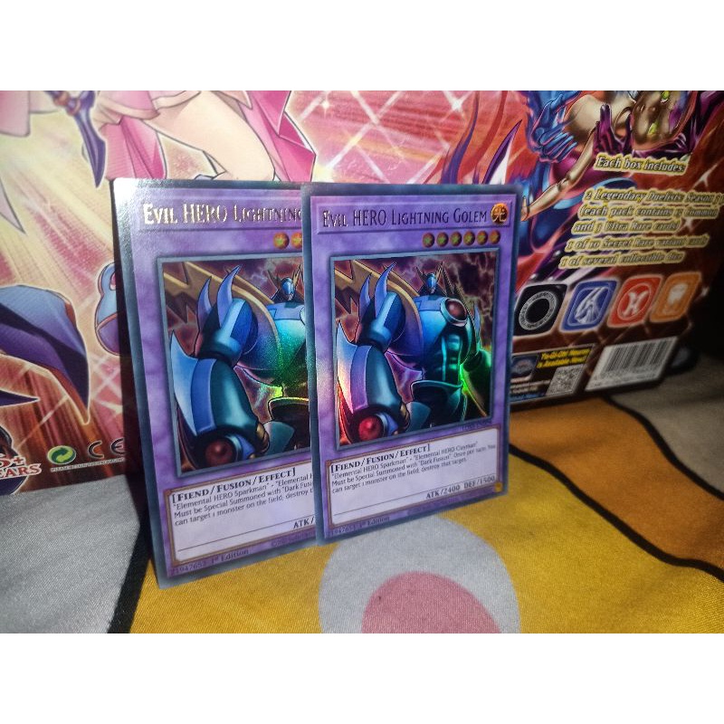 [KN yugioh shop] thẻ bài: Evil HERO Lightning Golem - LDS3-EN028 - Ultra Rare 1st Edition