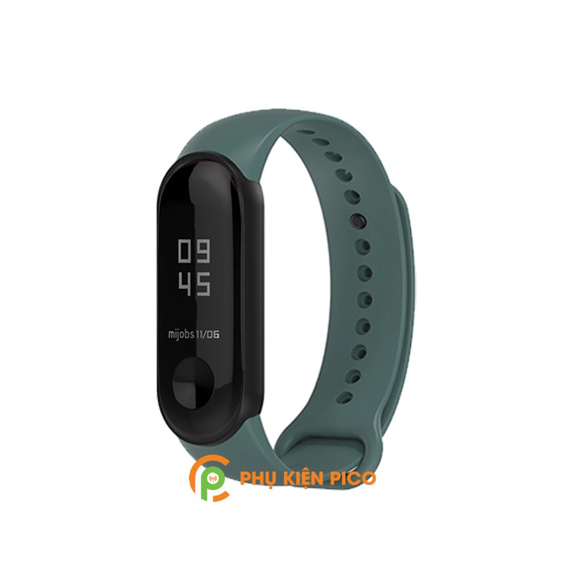 Dây đeo thay thế Miband 5 chính hãng Mijobs silicone dẻo nhiều màu - Dây đeo thay thế Xiaomi Mi Band 5