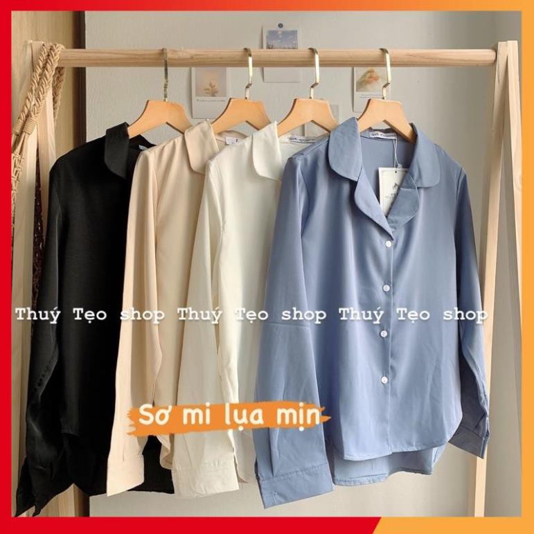 ÁO SƠ MI CỔ V VOAN KHÔNG NHĂN