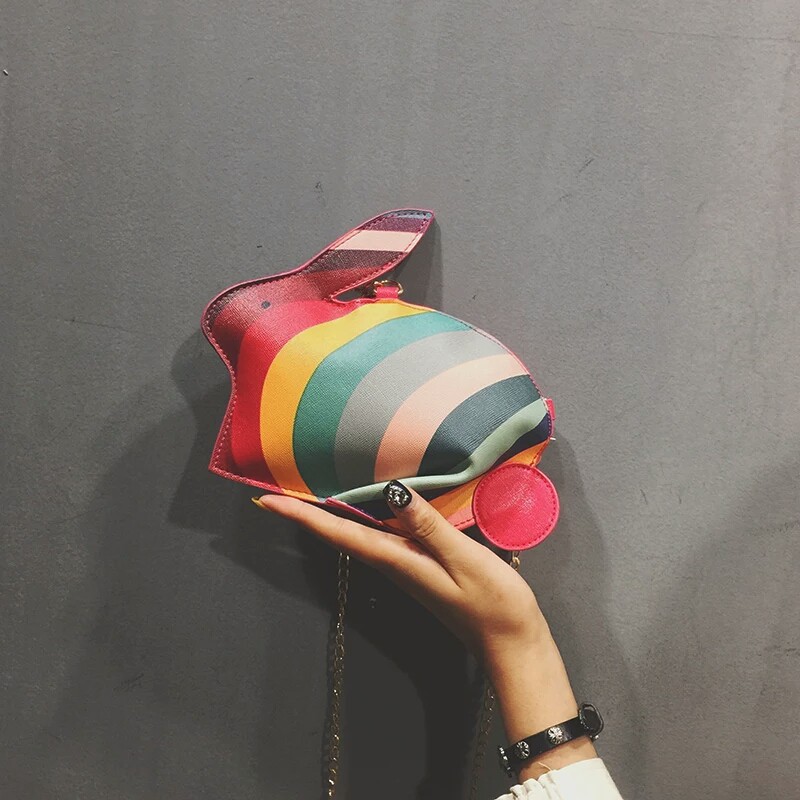 TÚI ĐEO CHÉO THỎ BẢY MÀU MÃ 527