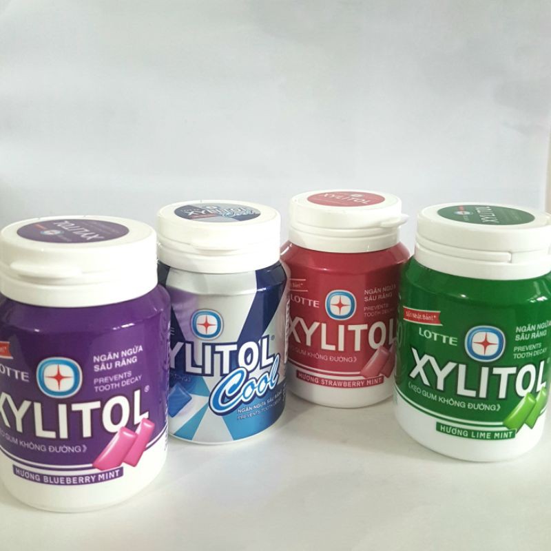 (❣️❣️❣️-5% LN cho quỹ Vacxin) Kẹo gum không đường Lotte Xylitol ngăn ngừa sâu răng hũ 58g - Đông Anh Pharmart