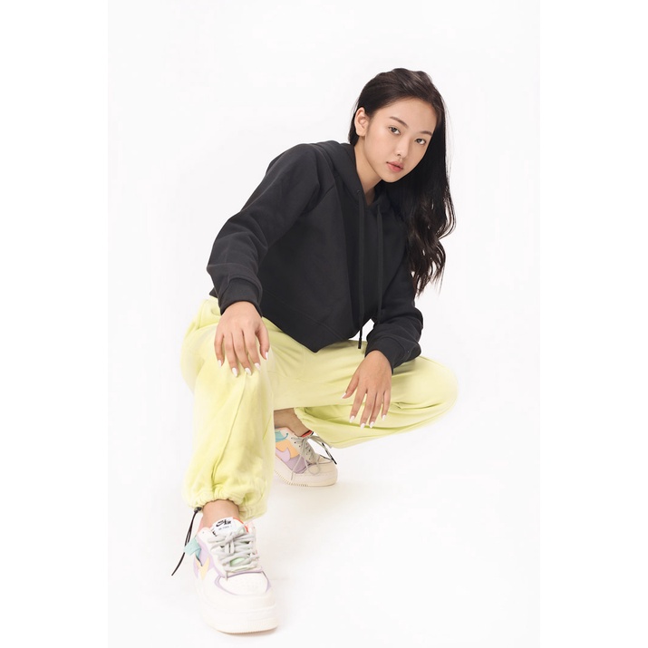 Áo Hoodie Nỉ Mũ Nữ BOO Dáng Croptop Màu Sắc Basic Phong Cách Thời Trang Cá Tính | BigBuy360 - bigbuy360.vn