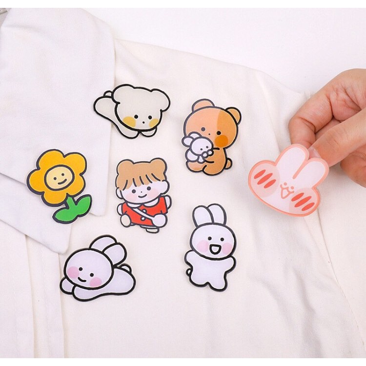 Sticker huy hiệu cài áo , balo nữ ...siêu dễ thương ,đáng yêu