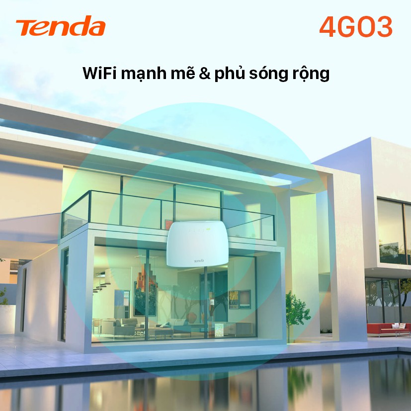 [Mã ELBAU5 giảm 5% tối đa 500K] Tenda Bộ phát Wifi di động 4G LTE 4G03 - Hãng phân phối chính thức | BigBuy360 - bigbuy360.vn