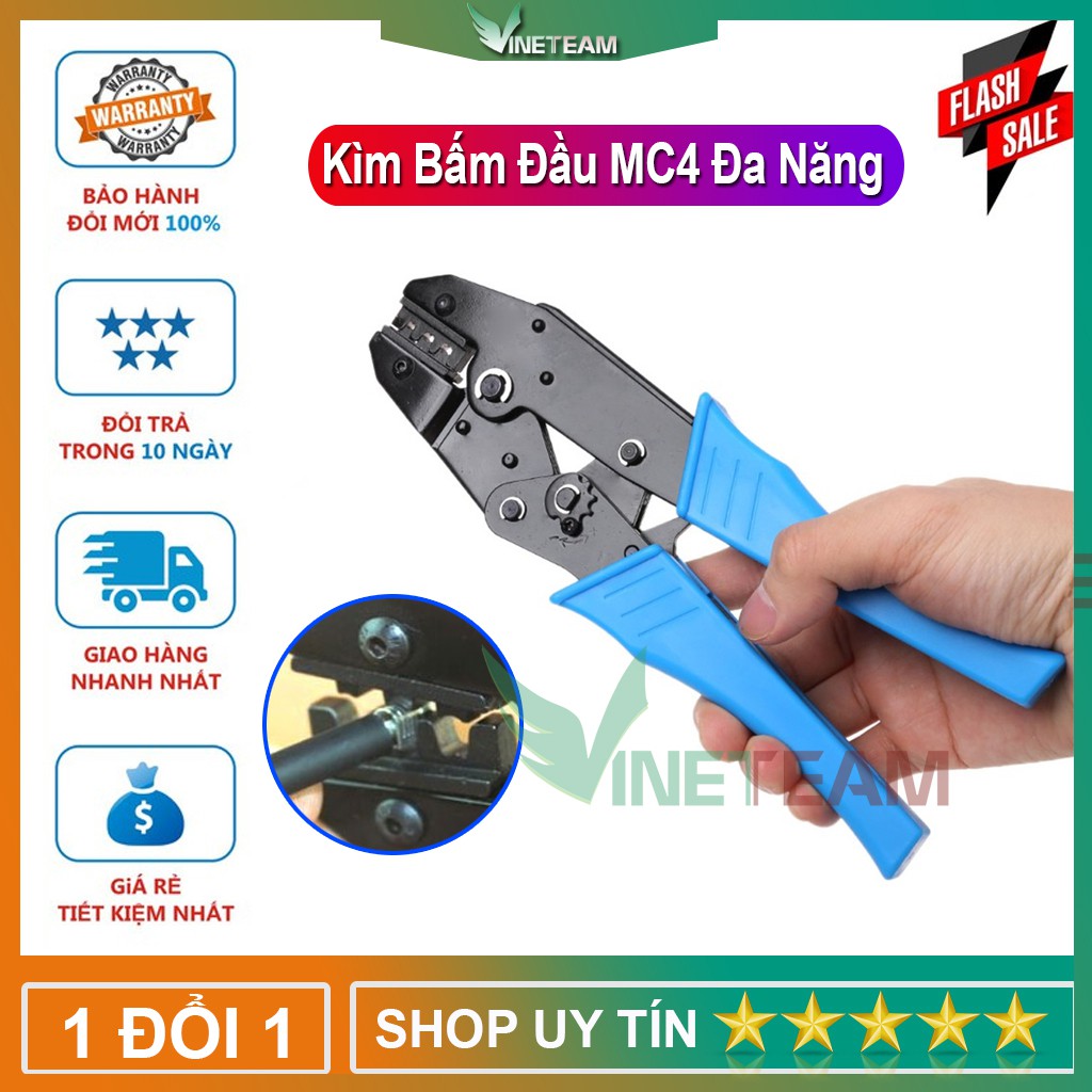 Kìm bấm cos MC4 chuyên dụng cho điện năng lượng mặt trời -dc4322