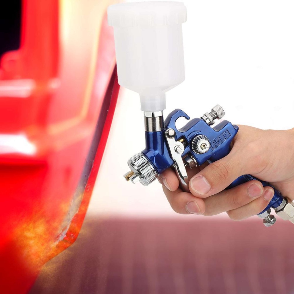 Súng Phun Sơn Áp Suất H-2000 Chuyên Nghiệp Vòi 0.8 / 1.0mm Đa Năng Tiện Dụng