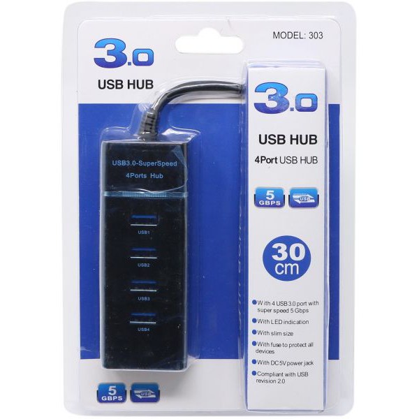 Bộ chia USB HUB 3.0 chia 1 ra 4 cổng usb CHÍNH HÃNG
