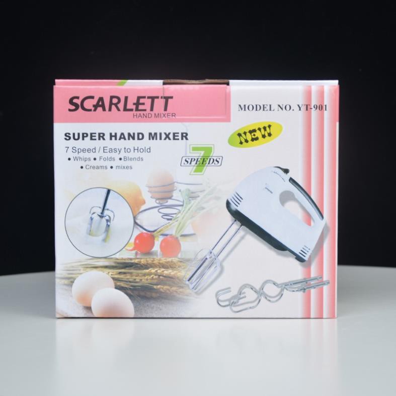 Máy đánh trứng cầm tay Scarlett, máy đánh trứng mini 7 tôc độ La'Home