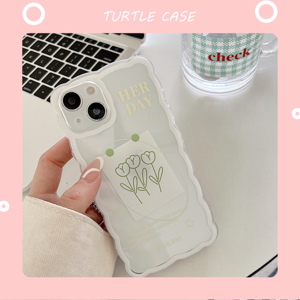 【bán sỉ】Ốp lưng iphone ốp Điện Thoạii Silicon Họa Tiết Sóng Biển Cho iPhone 14 13 12 11 promax XS XR xsmax se2020 6 7 8plus