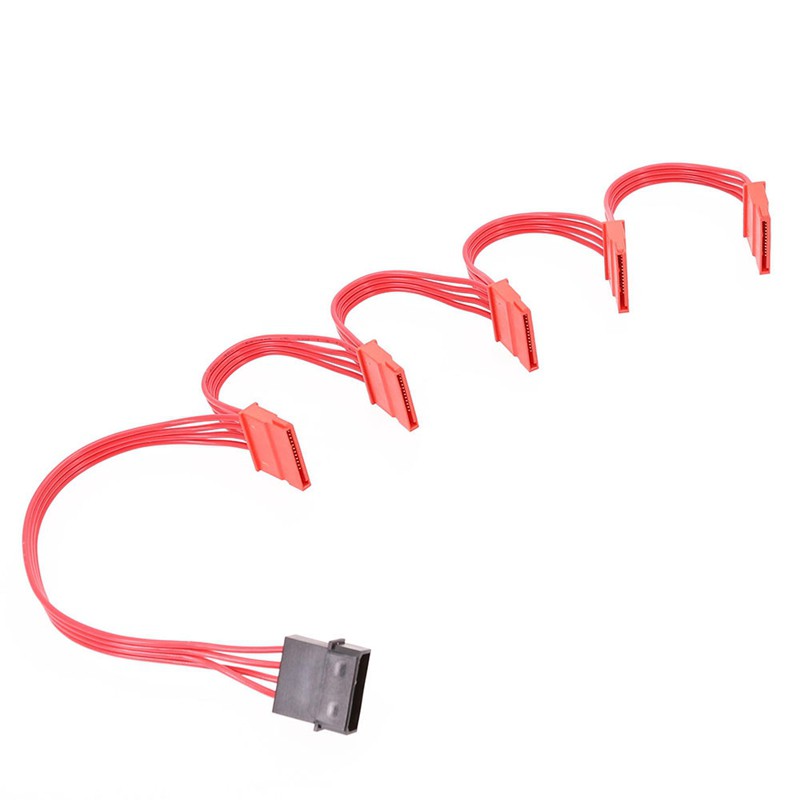 Set 2 Dây Cáp Nguồn Sata 4pin Ide Molex Sang 5 X Sata | BigBuy360 - bigbuy360.vn
