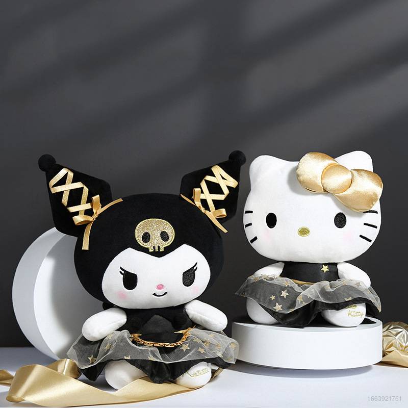 SANRIO Thú Nhồi Bông Hình Mèo Hello Kitty Kuromi Dễ Thương