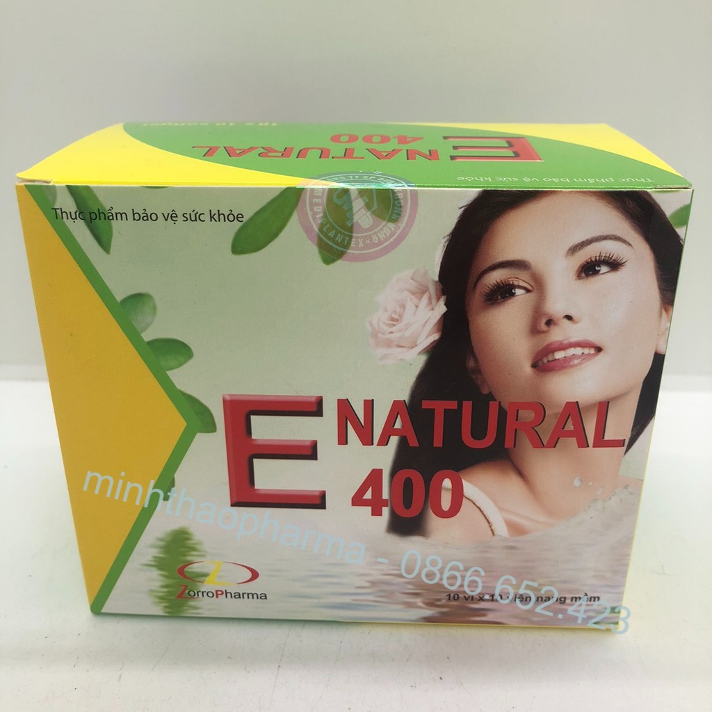 Viên uống E Natural 400 - Hộp 100 Viên