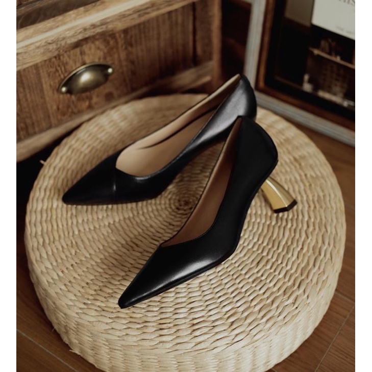 Giày cao gót 6cm trơn dáng basic