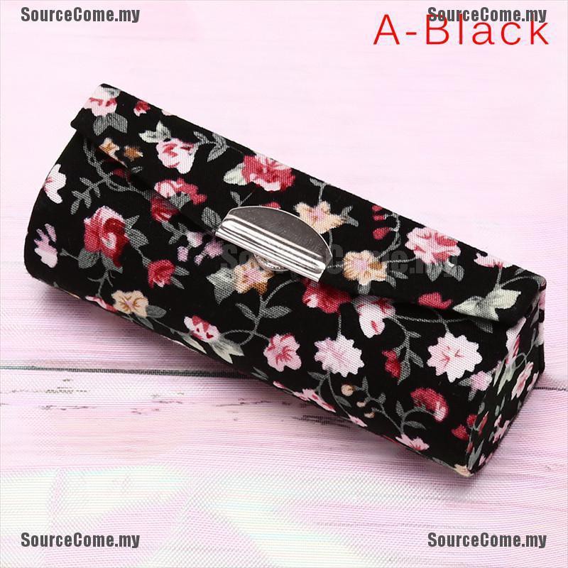 Hộp đựng son môi thêu hoa phong cách retro có gương cao cấp | BigBuy360 - bigbuy360.vn